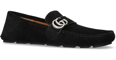 gucci black leather driving shoes|Gucci suede driving shoes.